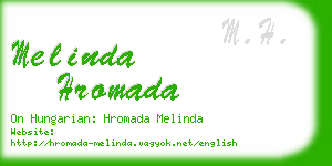 melinda hromada business card